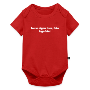 Rood rompertje korte mouwen